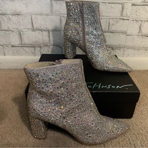 Betsy Johnson Rhinestone Boots